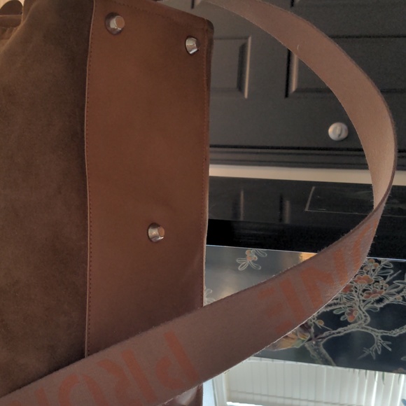 prune argentina brown suede purse With Dust Bag - Picture 2 of 16